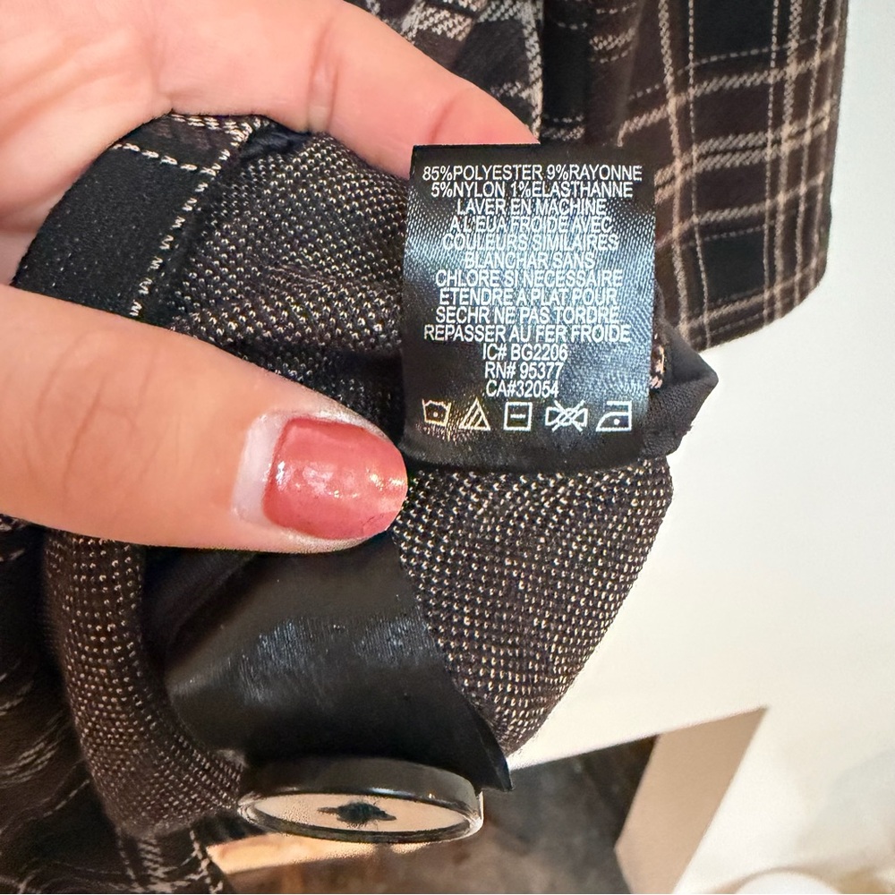 Anthropologie Sanctuary Plaid Jacket Size M - Picture 5 of 5